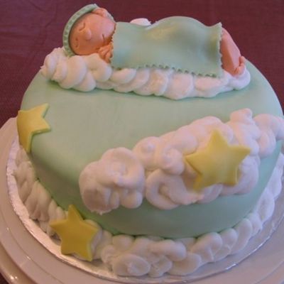 Fondant Sleeping Baby