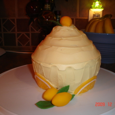 Giant Lemon Cupcake