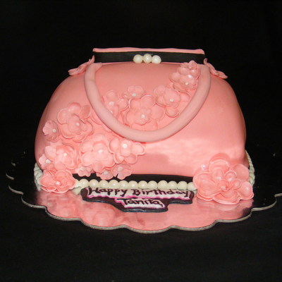 Pink Purse Cake