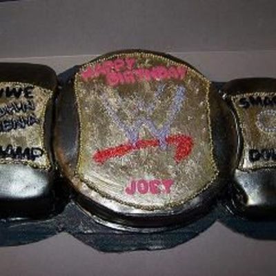 John Cena Wrestling Belt Cake