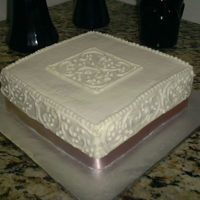 White Cake With Bc Icing