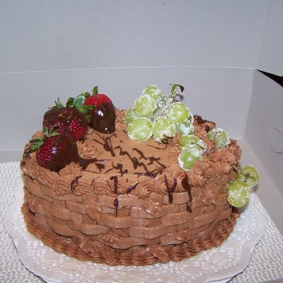 Fresh Fruit/chocolate Cake
