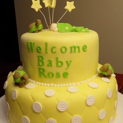Turtles Baby Shower Cake
