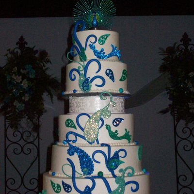 Peacock Wedding Cake