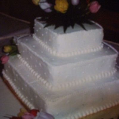 Square Wedding Cake