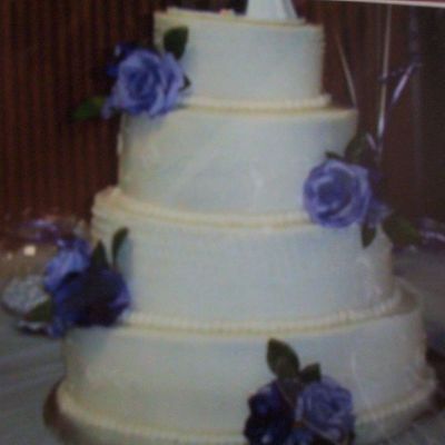 Oval Wedding Cake