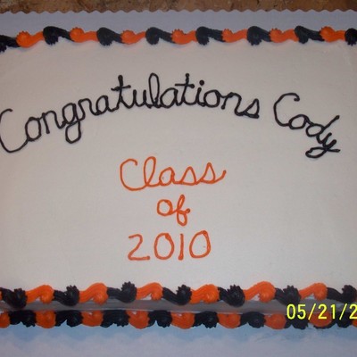 Simple Graduation Cake