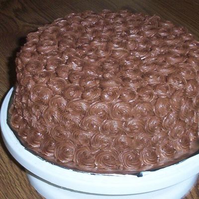 Chocolate Buttercream Rosestte Cake