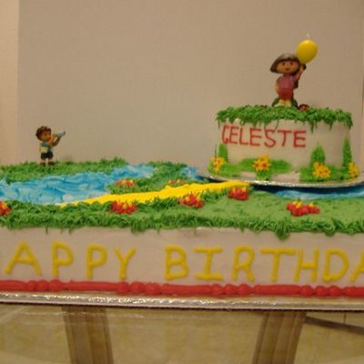 Dora And Diego Birthday Cake