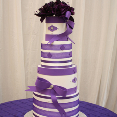 Purple Wedding Cake.