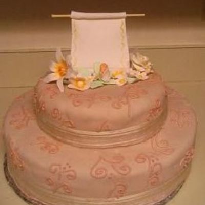 Graduation Cake With Diploma.