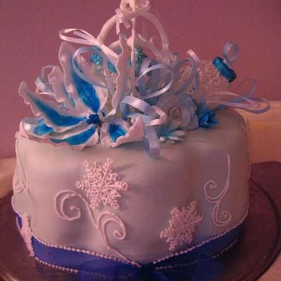 Winter Engagement Cake.