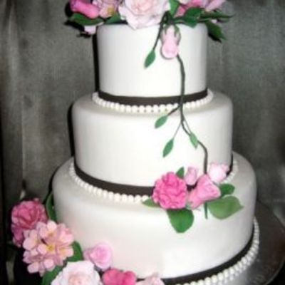 Pink Wedding Cake
