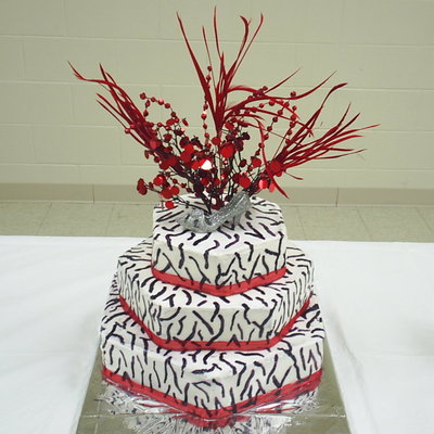 Zebra With Red