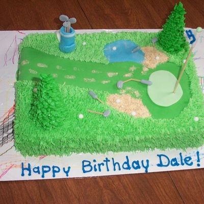 Golf Birthday Cake
