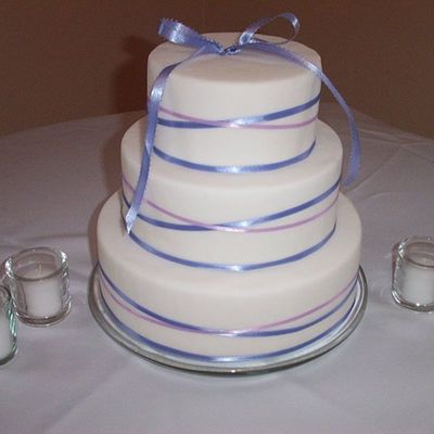 Purple Ribbon Cake