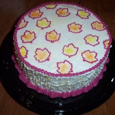 Fall Leaf Cake
