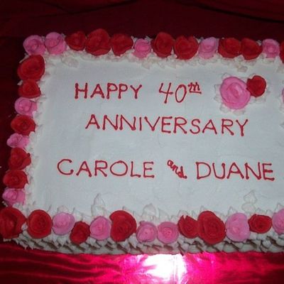 40Th Anniversary Cake