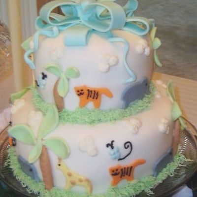 Jungle Animal Cake