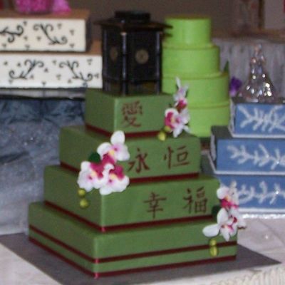 Oriental Themed Wedding Cake