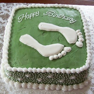 Feet Birthday Cake