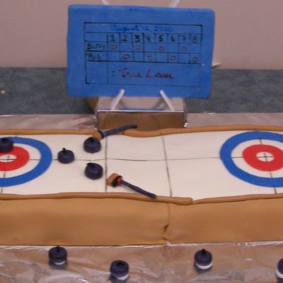 Curling Rink Cake