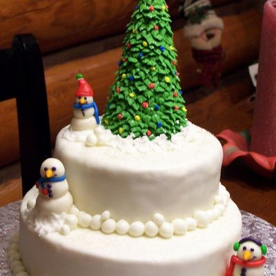 Snowmen Cake
