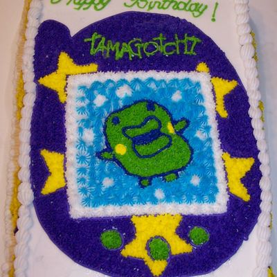 Tamagotchi Birthday Cake