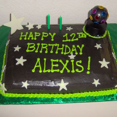 Black And Green Cake