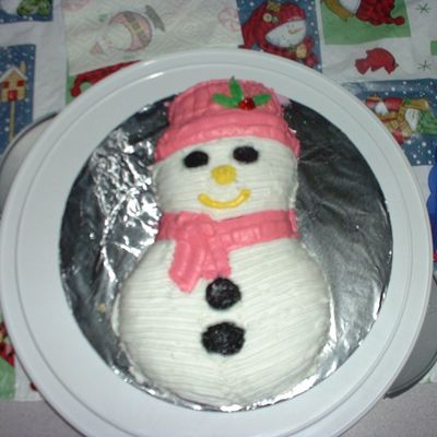 Pink Snowman