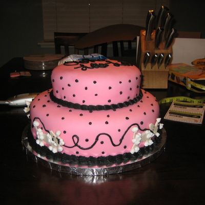 Poodle In Paris Cake