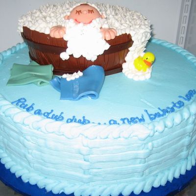 Baby In Tub Cake