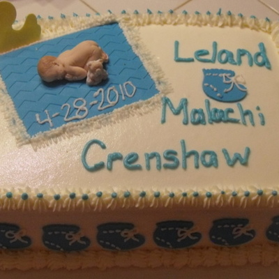 Baby Boy Shower Cake