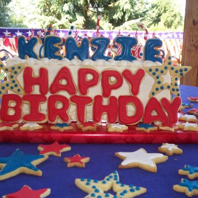 4Th Of July/birthday Cake