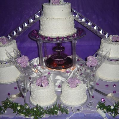 Fountain Wedding Cake