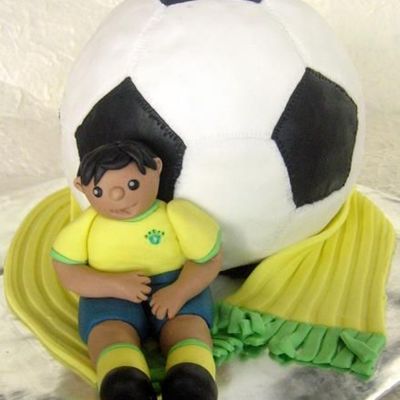 Brazil Soccer Cake