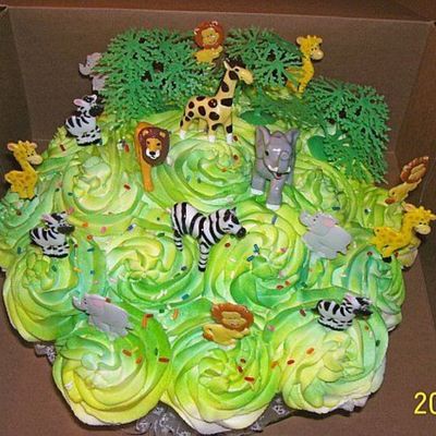 Animal Cupcake Bouquet
