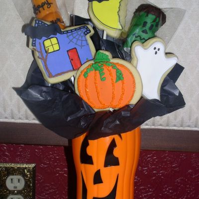 Halloween Cookie Bouquet