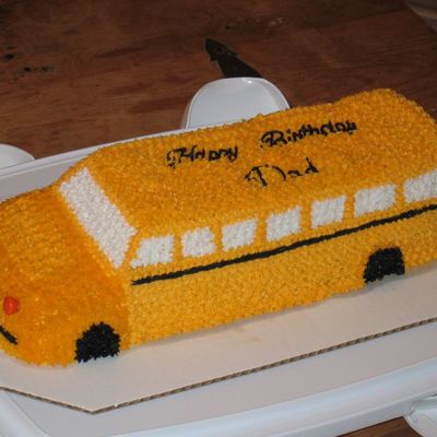 Yellow Bus Cake