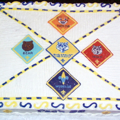 Blue And Gold Banquet Cub Scout Cake