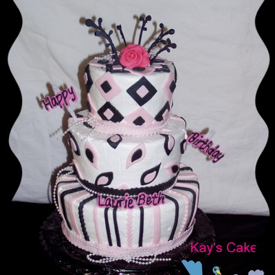 Black White And Pink Tier