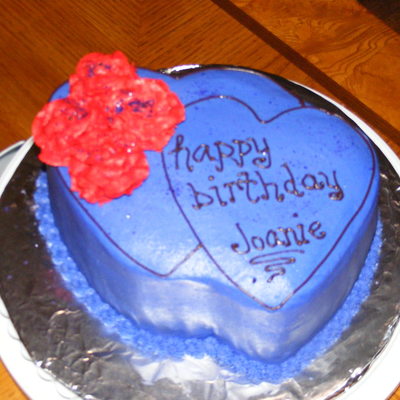 Grandma's Heart Birthday Cake