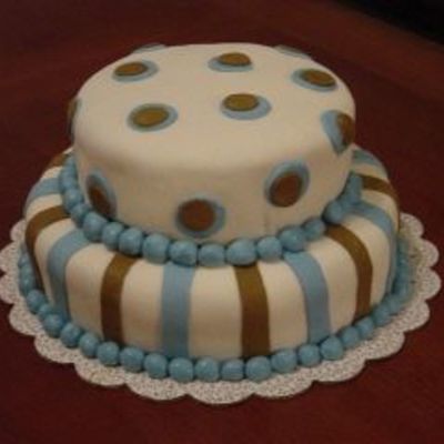 Blue And Brown Tiered