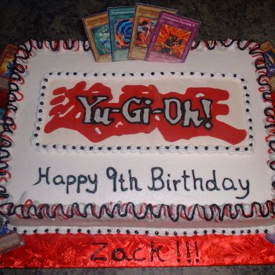 Grandson's Yu-Gi-Oh Birthday Cake