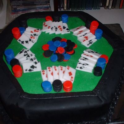 Son's Birthday Poker Cake