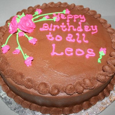 Rose Spray Chocolate Cake