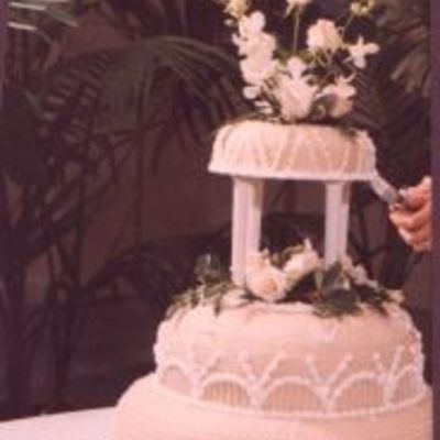 Marzipan Cake W/ Fresh Flowers