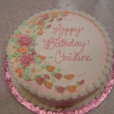 Pink Flowers.. Airbrushed The Edges In Pink