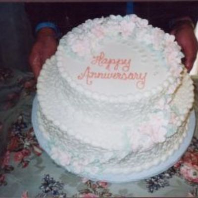 Buttercream Anniversary Cake