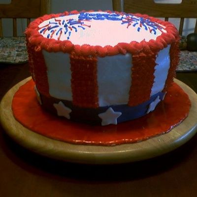 Uncle Sam Hat Cake
